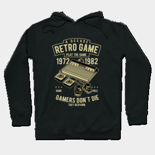 Retro Game ,Gamer Don't Die,Old Scool Gamer Hoodie